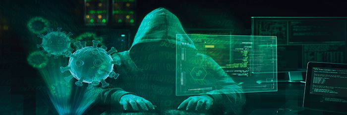 cyberattacks man met een hoody