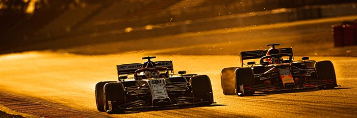 Formule 1 wagen van Verstappen