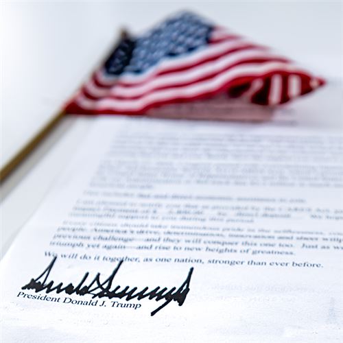 Handtekening Trump