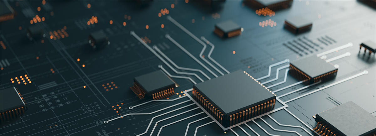 computer chips op een moederbord 